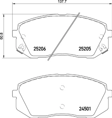 Brake Pad Set, disc brake PRIME LINE P 30 093