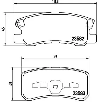 Brake Pad Set, disc brake PRIME LINE P 54 031