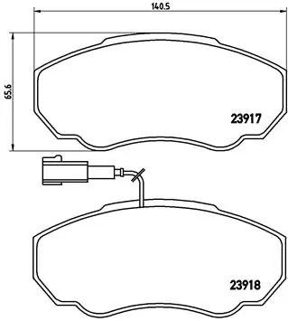 Brake Pad Set, disc brake PRIME LINE P 23 091