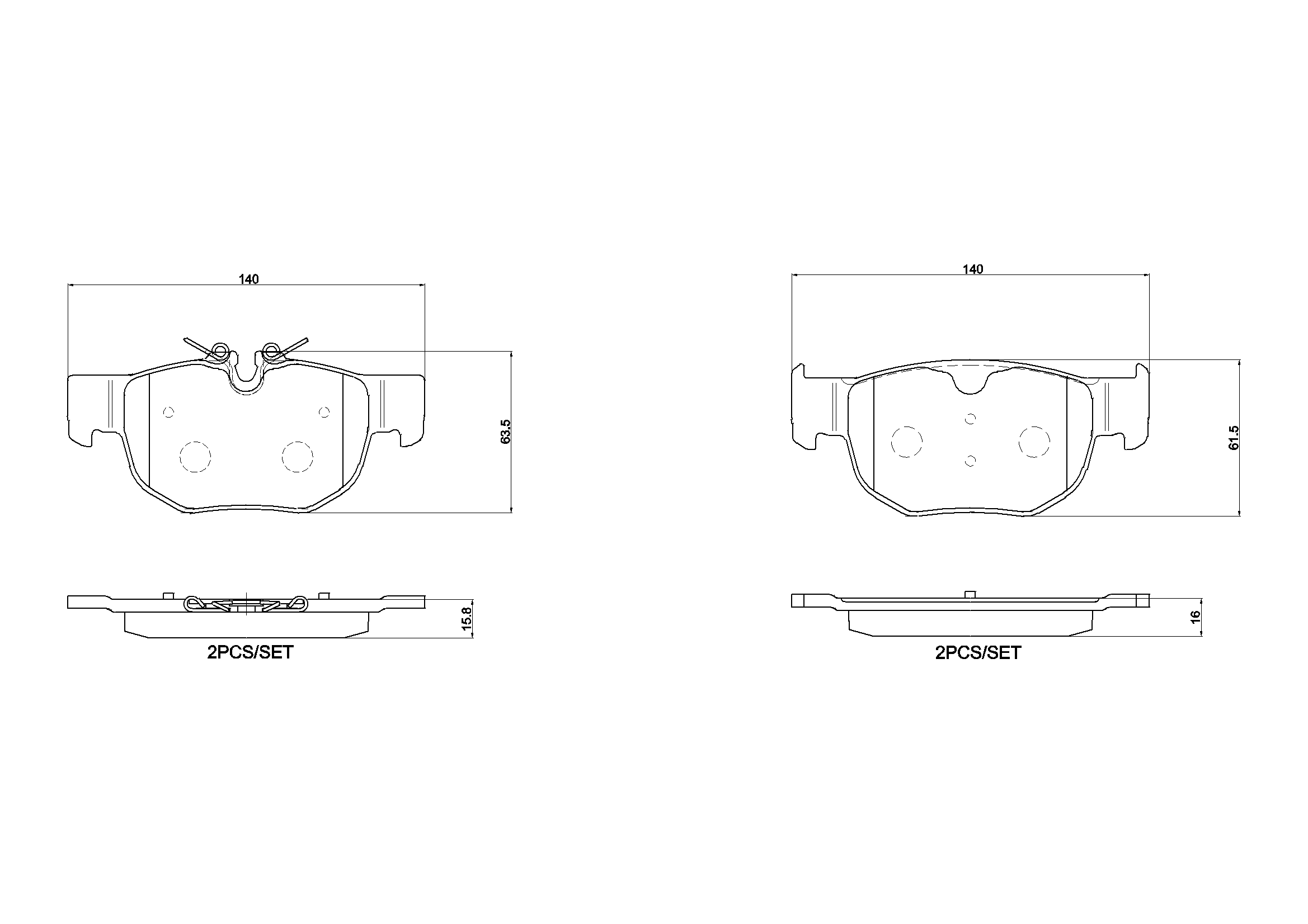 Brake Pad Set, disc brake PRIME LINE P 36 039