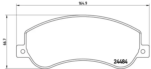Brake Pad Set, disc brake PRIME LINE P 24 064