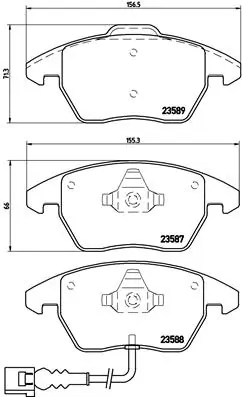 Brake Pad Set, disc brake PRIME LINE P 85 075