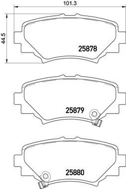 Brake Pad Set, disc brake PRIME LINE P 49 049