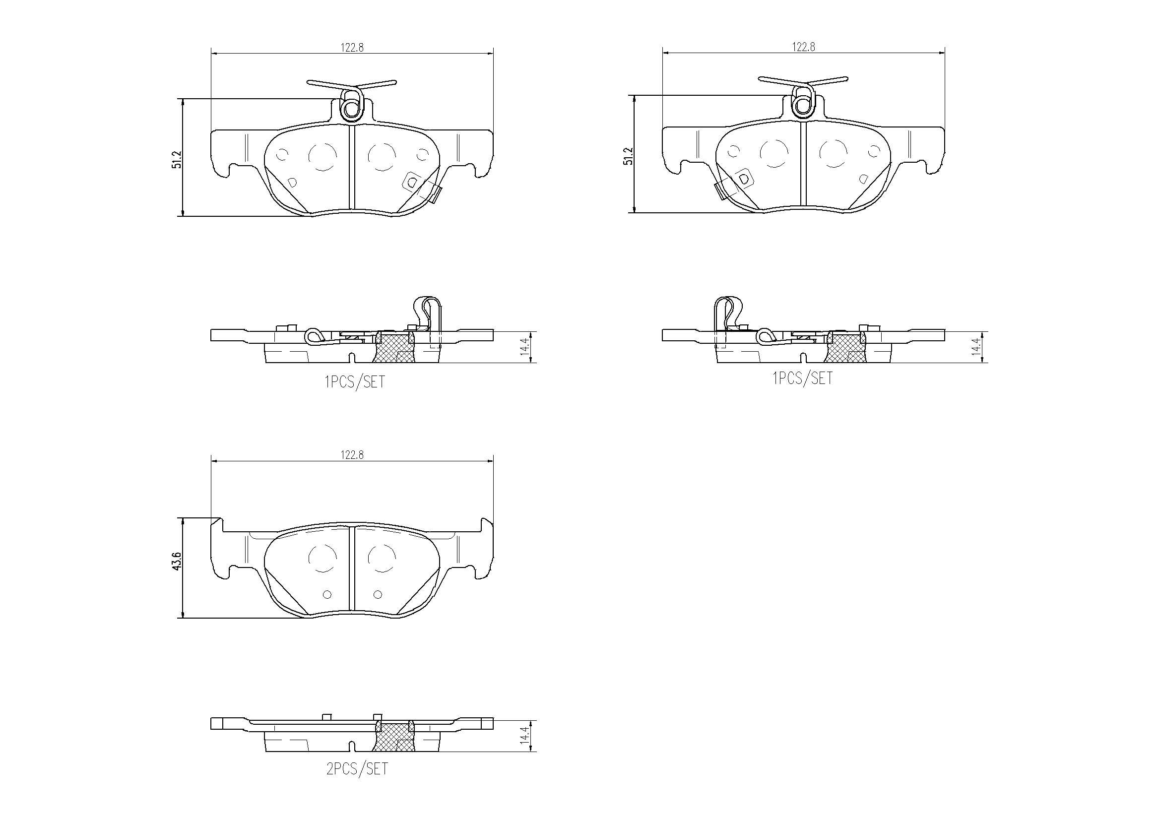 Brake Pad Set, disc brake PRIME LINE P 49 064
