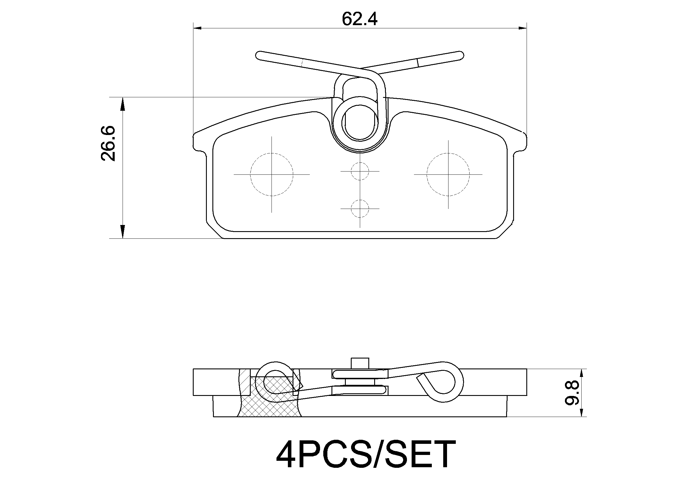 Brake Pad Set, disc brake PRIME LINE P 68 077