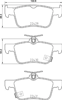 Brake Pad Set, disc brake PRIME LINE P 28 089
