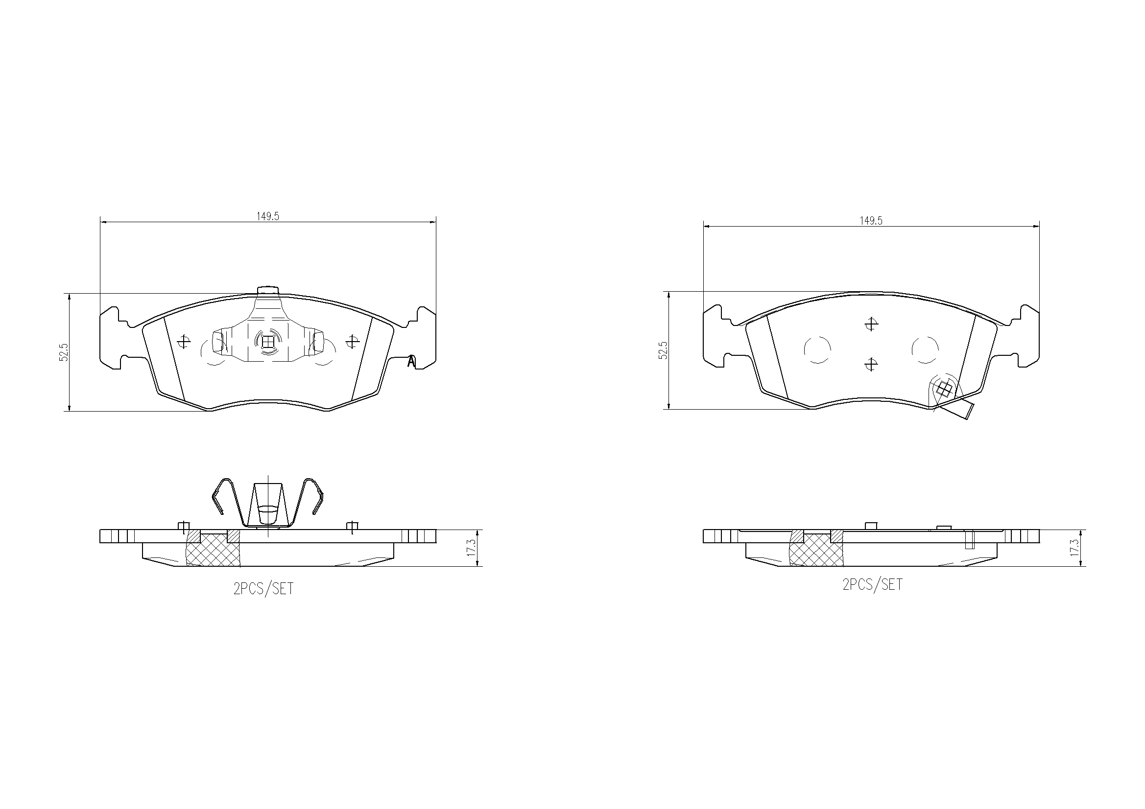 Brake Pad Set, disc brake PRIME LINE P 11 031