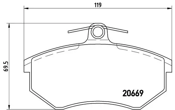 Brake Pad Set, disc brake PRIME LINE P 85 092