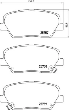 Brake Pad Set, disc brake PRIME LINE P 30 070