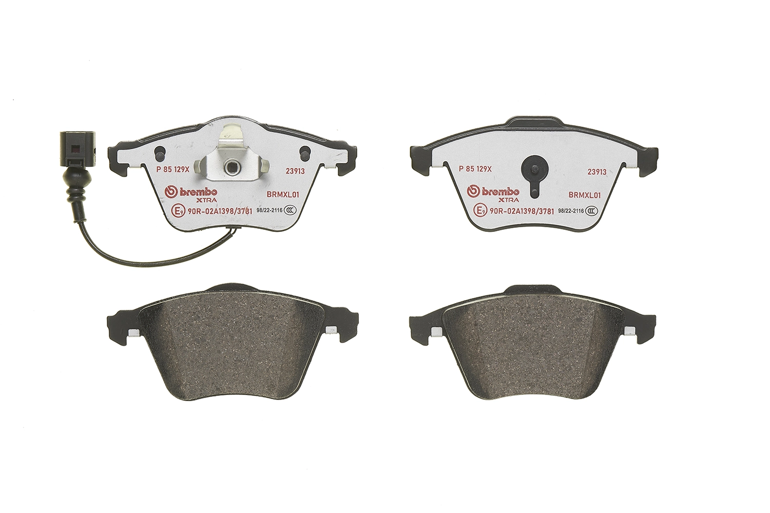 Brake Pad Set, disc brake XTRA LINE P 85 129X