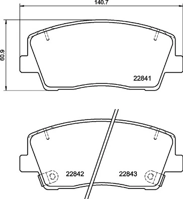 Brake Pad Set, disc brake PRIME LINE P 30 108
