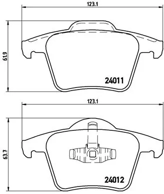 Brake Pad Set, disc brake PRIME LINE P 86 019