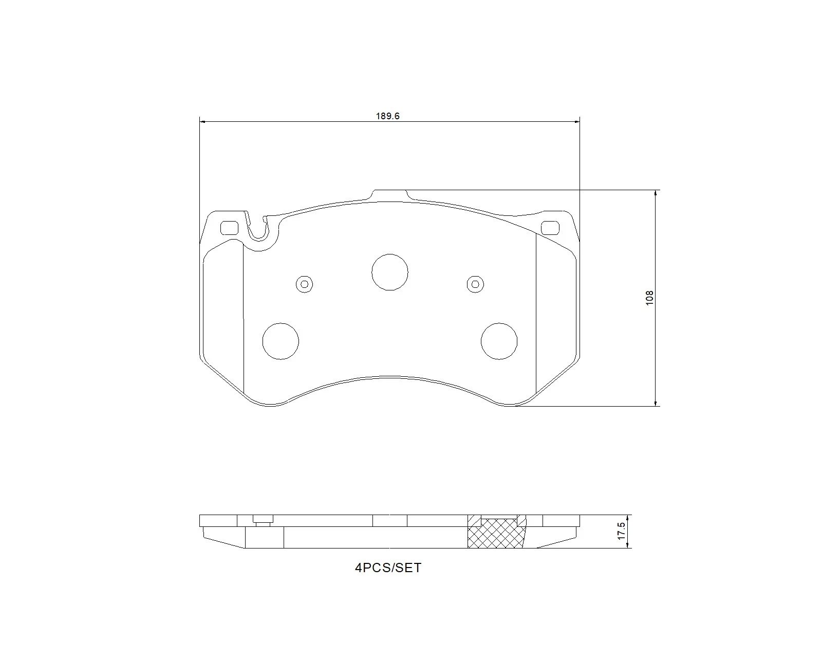 Brake Pad Set, disc brake PRIME LINE P 50 178