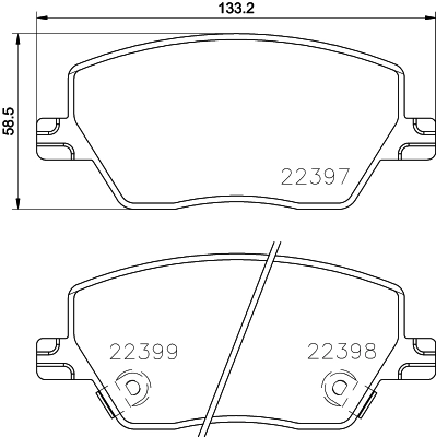 Brake Pad Set, disc brake PRIME LINE P 23 170