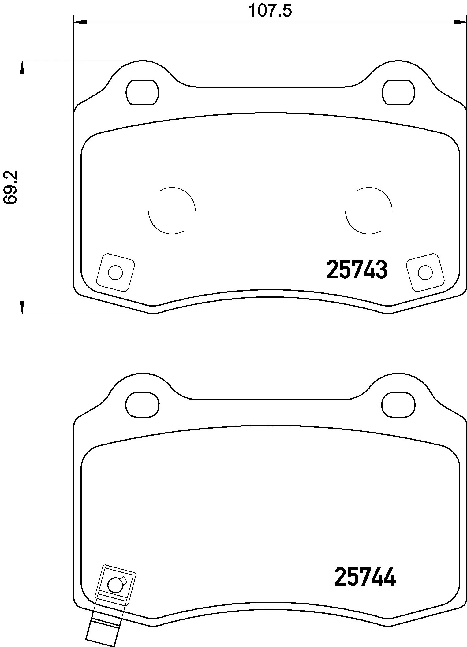 Brake Pad Set, disc brake BEYOND LINE - EV P 30 074E