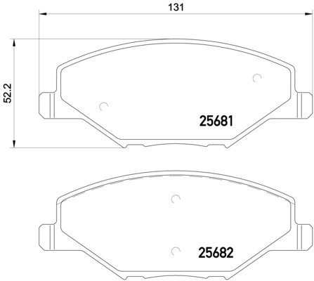 Brake Pad Set, disc brake PRIME LINE P 85 121