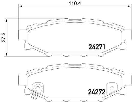 Brake Pad Set, disc brake PRIME LINE P 78 020