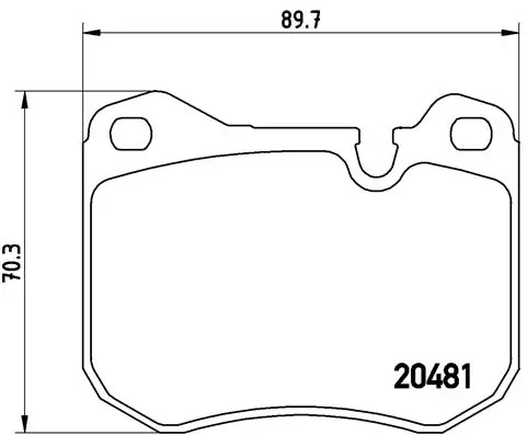 Brake Pad Set, disc brake PRIME LINE P 65 002