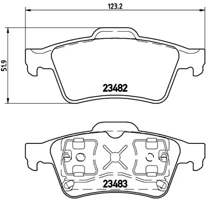 Brake Pad Set, disc brake PRIME LINE P 59 044