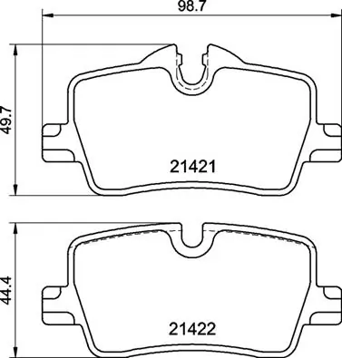 Brake Pad Set, disc brake PRIME LINE P 06 113