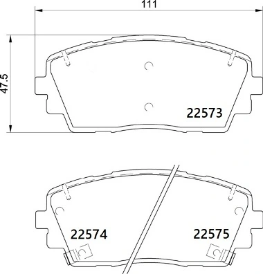Brake Pad Set, disc brake PRIME LINE P 30 115