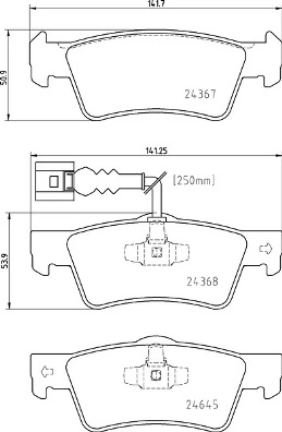 Brake Pad Set, disc brake PRIME LINE P 85 163