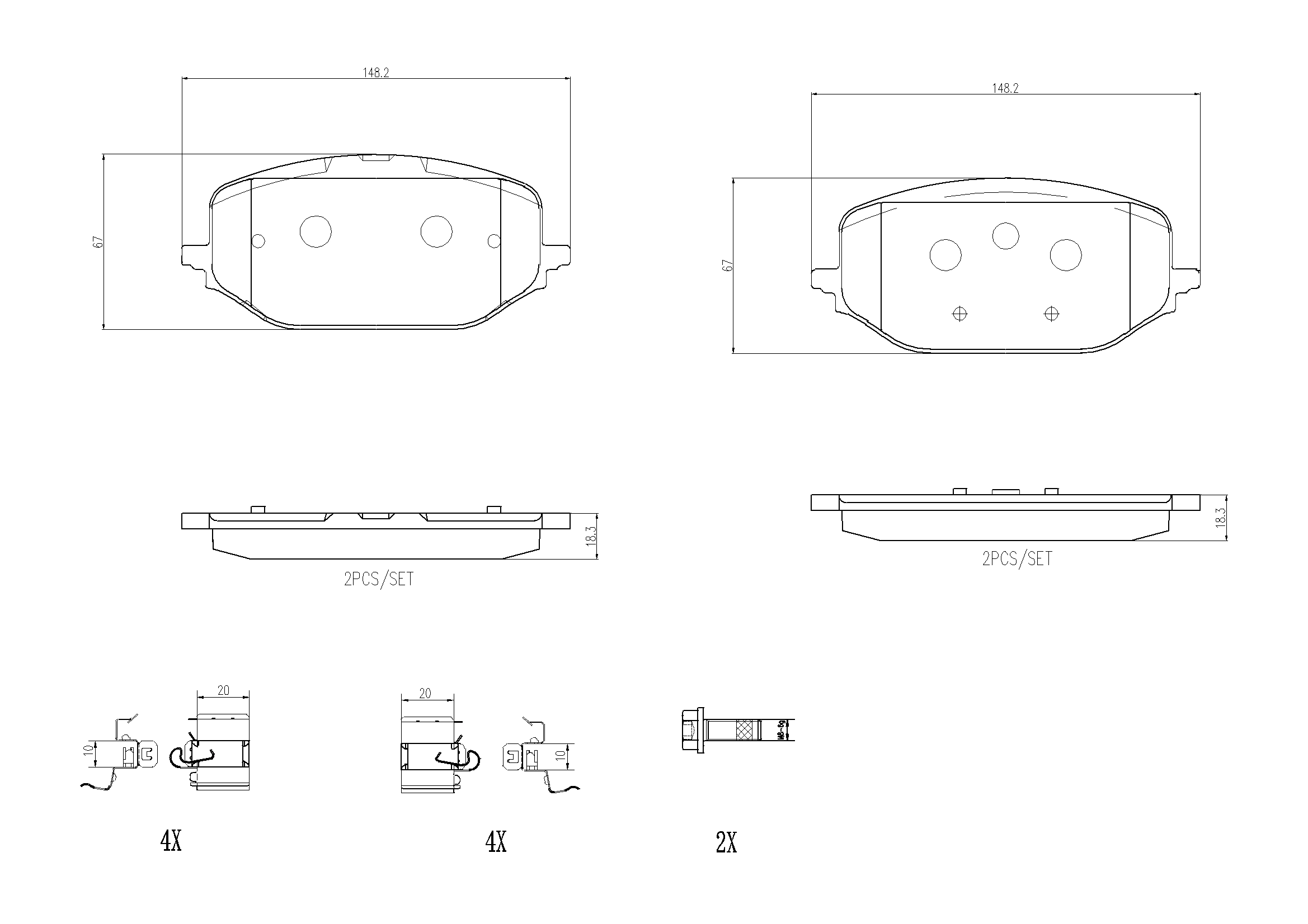 Brake Pad Set, disc brake PRIME LINE P 61 142