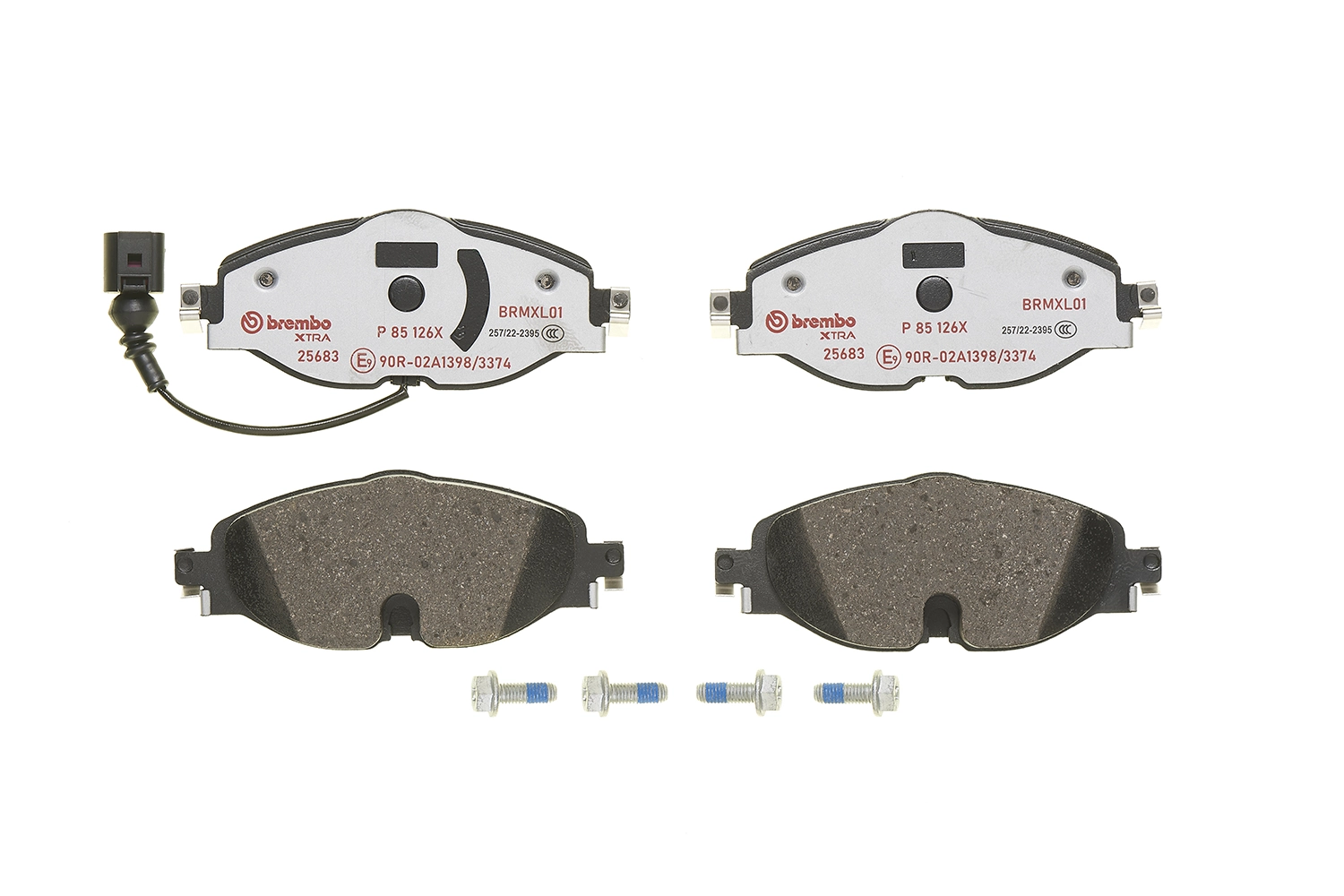Brake Pad Set, disc brake XTRA LINE P 85 126X