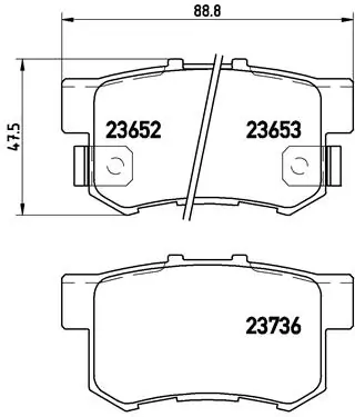 Brake Pad Set, disc brake PRIME LINE P 28 039