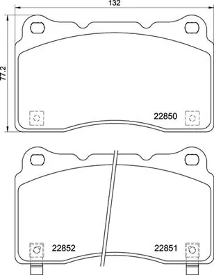 Brake Pad Set, disc brake PRIME LINE P 28 099