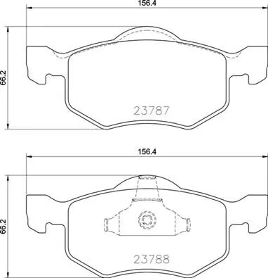 Brake Pad Set, disc brake PRIME LINE P 24 219