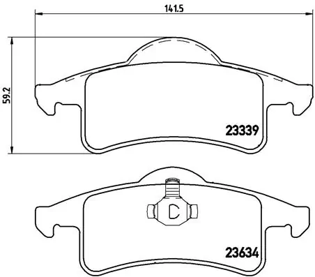 Brake Pad Set, disc brake PRIME LINE P 37 006