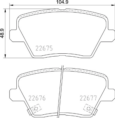Brake Pad Set, disc brake PRIME LINE P 30 109