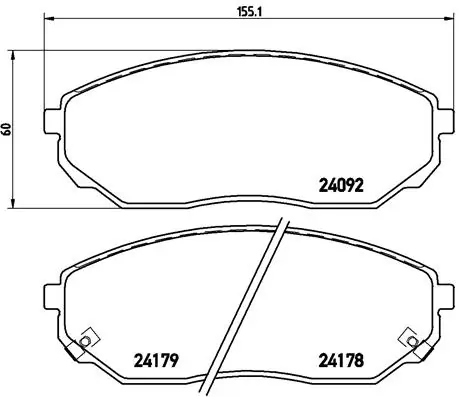 Brake Pad Set, disc brake PRIME LINE P 30 019