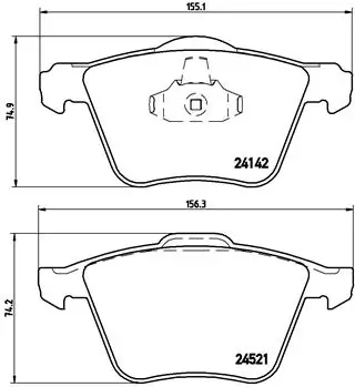 Brake Pad Set, disc brake PRIME LINE P 24 077