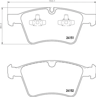 Brake Pad Set, disc brake PRIME LINE P 50 115