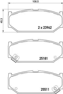 Brake Pad Set, disc brake PRIME LINE P 79 031
