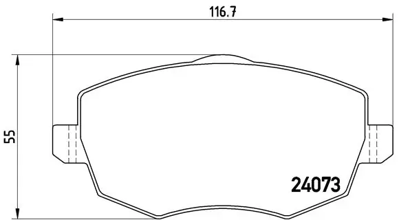 Brake Pad Set, disc brake PRIME LINE P 23 095