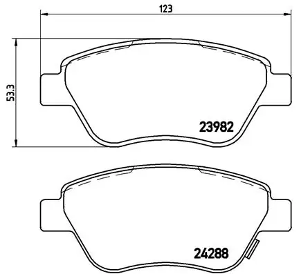Brake Pad Set, disc brake PRIME LINE P 59 051