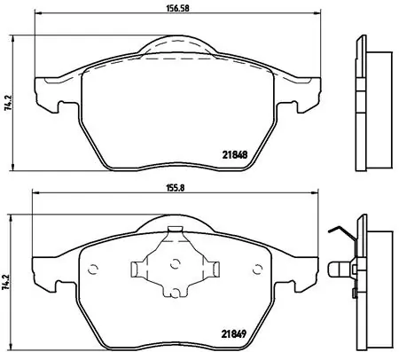 Brake Pad Set, disc brake PRIME LINE P 85 039