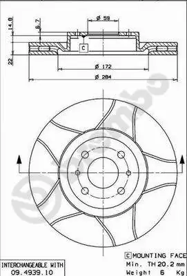 Brake Disc XTRA LINE - Max 09.4939.75