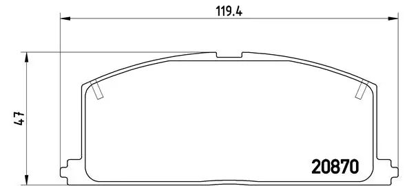 Brake Pad Set, disc brake PRIME LINE P 83 011