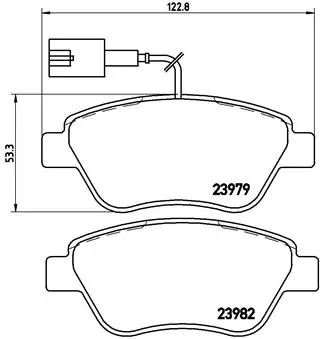 Brake Pad Set, disc brake PRIME LINE P 23 140
