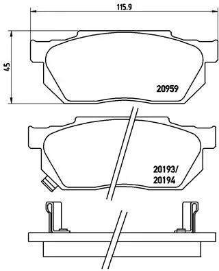Brake Pad Set, disc brake PRIME LINE P 28 008
