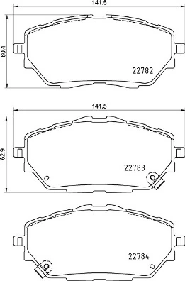 Brake Pad Set, disc brake PRIME LINE P 83 171