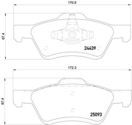 Brake Pad Set, disc brake PRIME LINE P 24 159