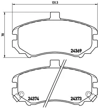 Brake Pad Set, disc brake PRIME LINE P 30 029