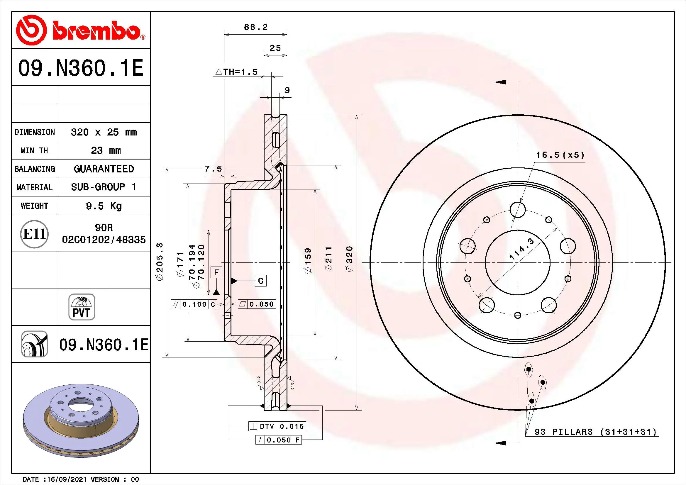 Brake Kit, disc brake BEYOND LINE - EV KT 08 001