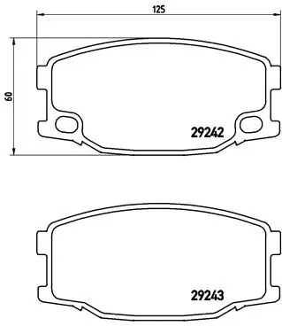 Brake Pad Set, disc brake PRIME LINE P 54 035