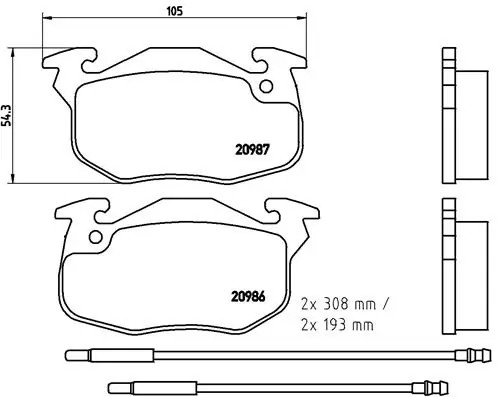 Brake Pad Set, disc brake PRIME LINE P 61 044